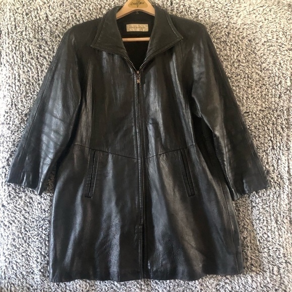 Jones New York Women’s Genuine leather light coat Size M - Picture 4 of 11